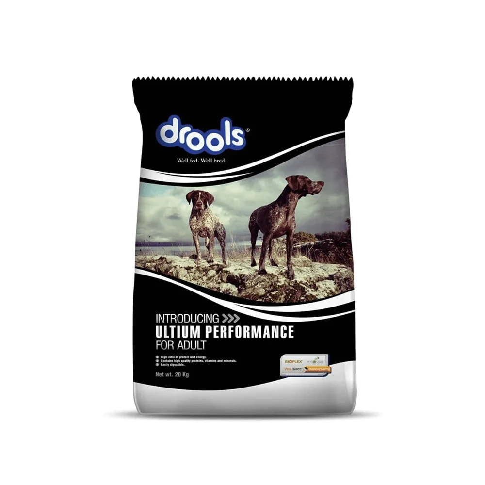Drools Ultium Performance Adult Chicken Dog Food Chunk, 20Kg