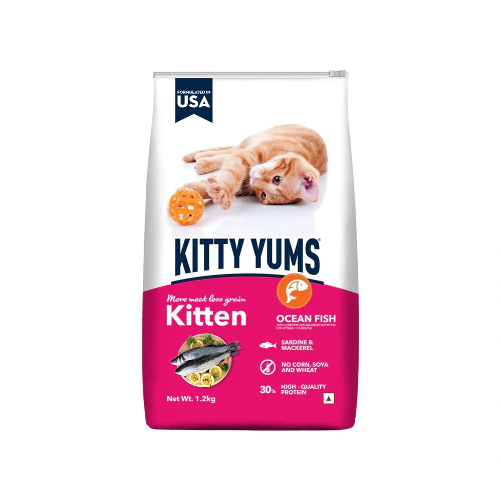 Kitty Yums Dry Cat Food Ocean Fish Kitten