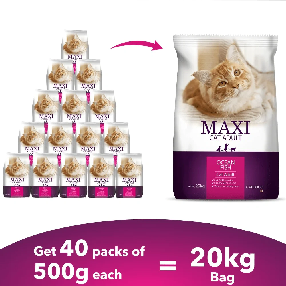 Maxi Ocean Fish Dry Cat Food - Image 3