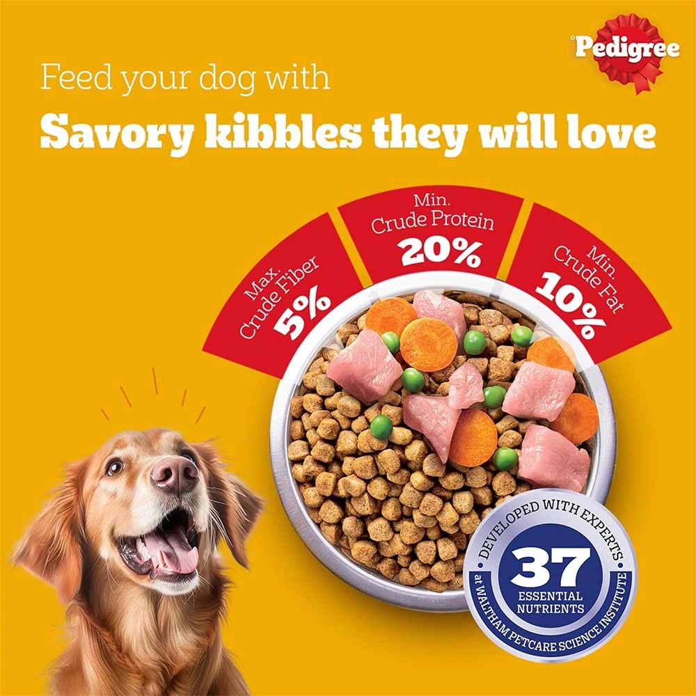 Pedigree Chicken and Vegetables Adult Dry Dog Food - Image 5