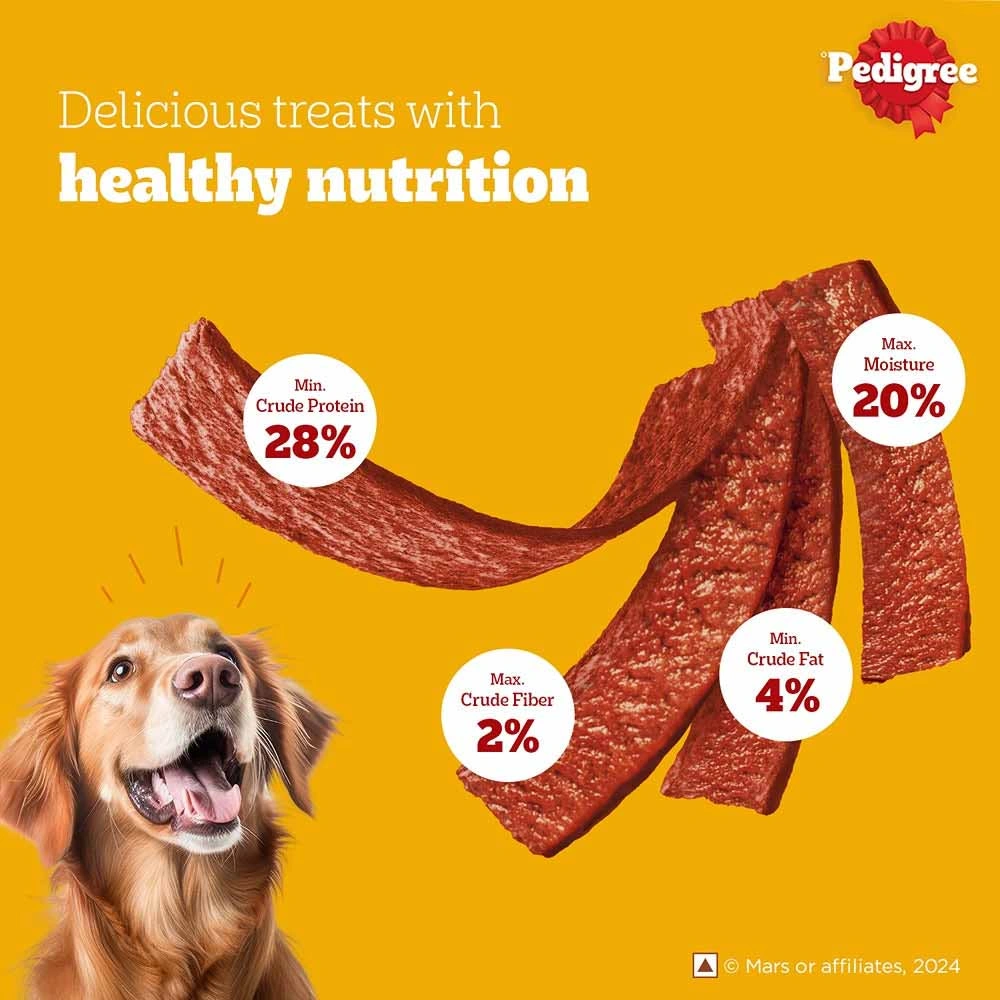 Pedigree Tasty Jerky Roasted Lamb Flavour Adult Dog Treat - Image 5
