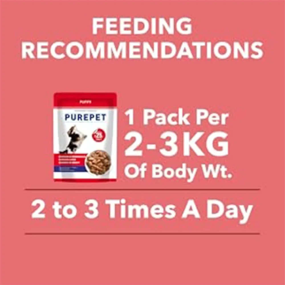 Purepet Chicken And Vegetable Chunks Gravy Puppy Wet Food-70 Gram - Image 4