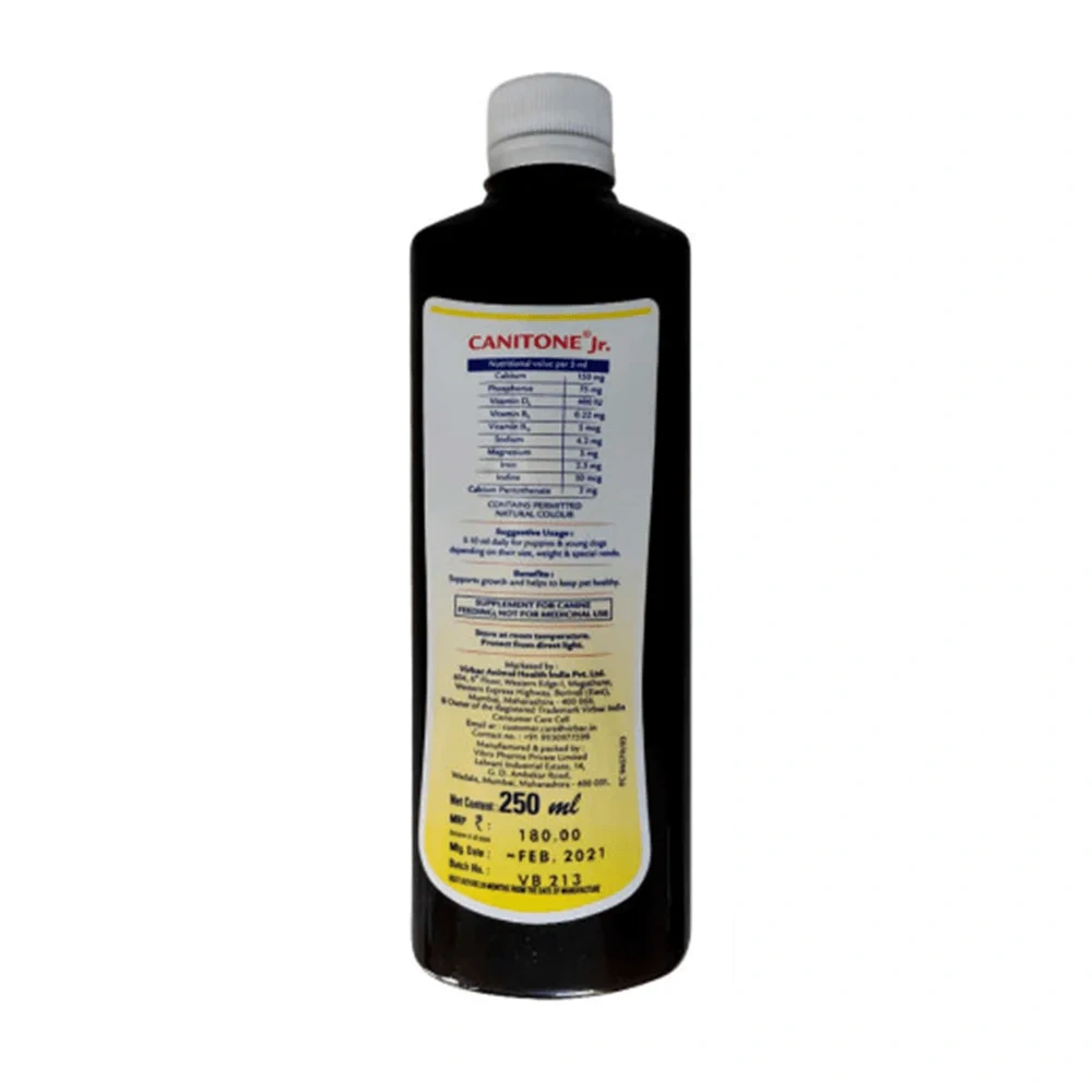 Canitone Junior- Multivitamin Syrup for Dogs and Cats - Image 2
