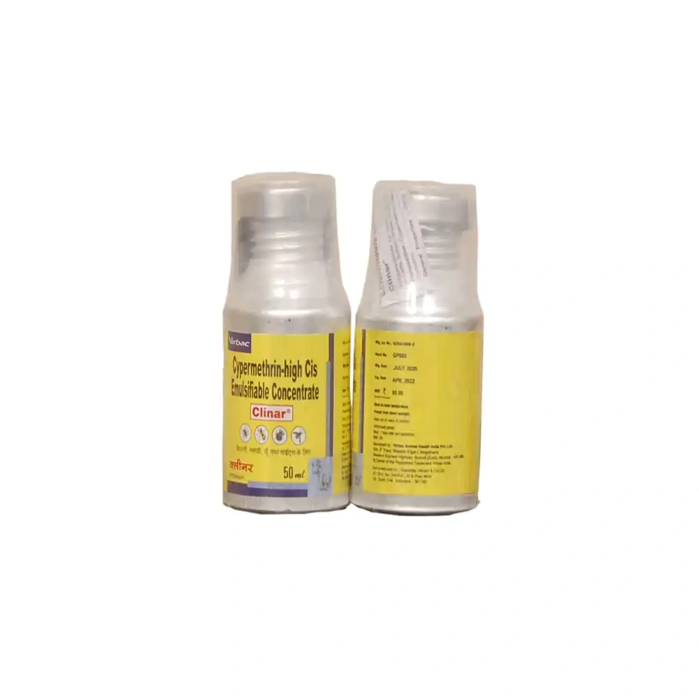 Clinar Liquid – Ectoparasiticide for Ticks, Flies, Lice & Mites in Animals