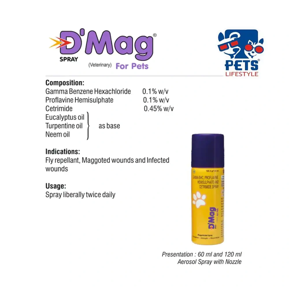 Intas D Mag Wound Care Spray for Dogs - Image 4