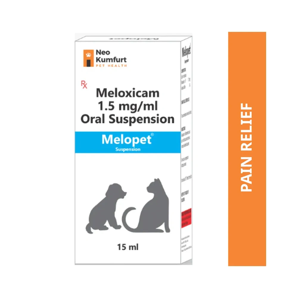 Neo Kumfurt Melopet (Meloxicam) Oral Suspension for Dogs and Cats (15ml)