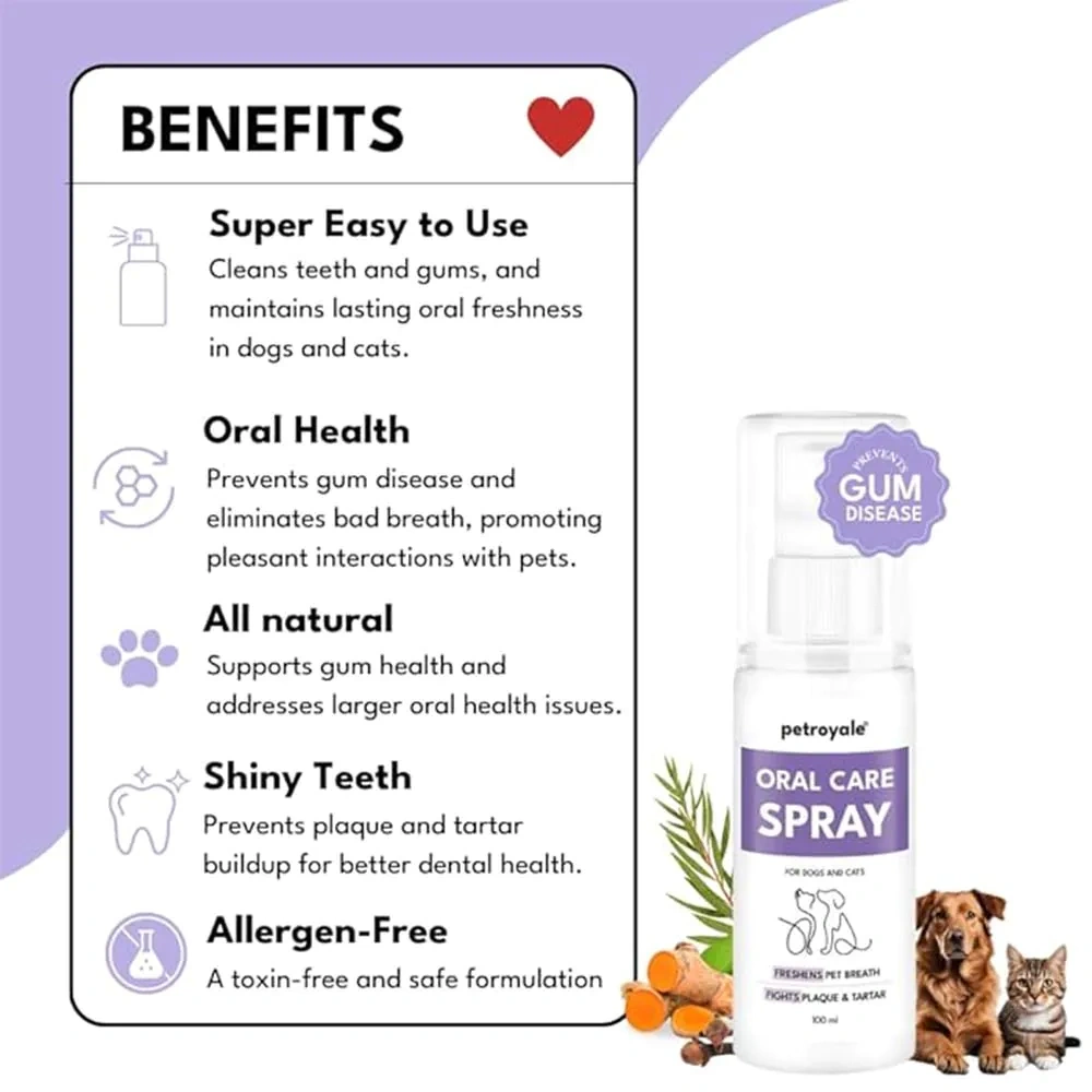 Petroyale Oral Care Spray for Dogs & Cats - Image 3