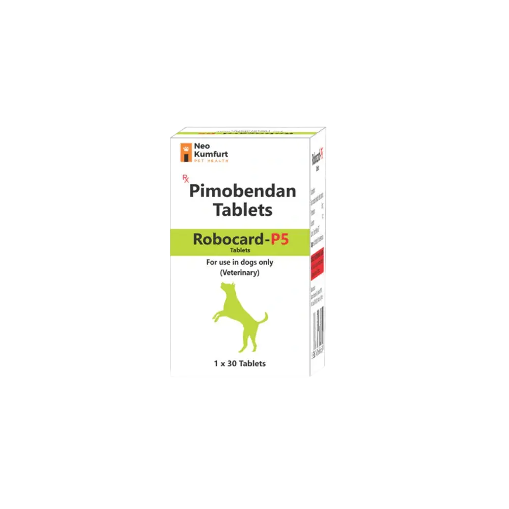Robocard P5 Tablets (Pimobendan) for Dogs (Pack of 30 Tablets)