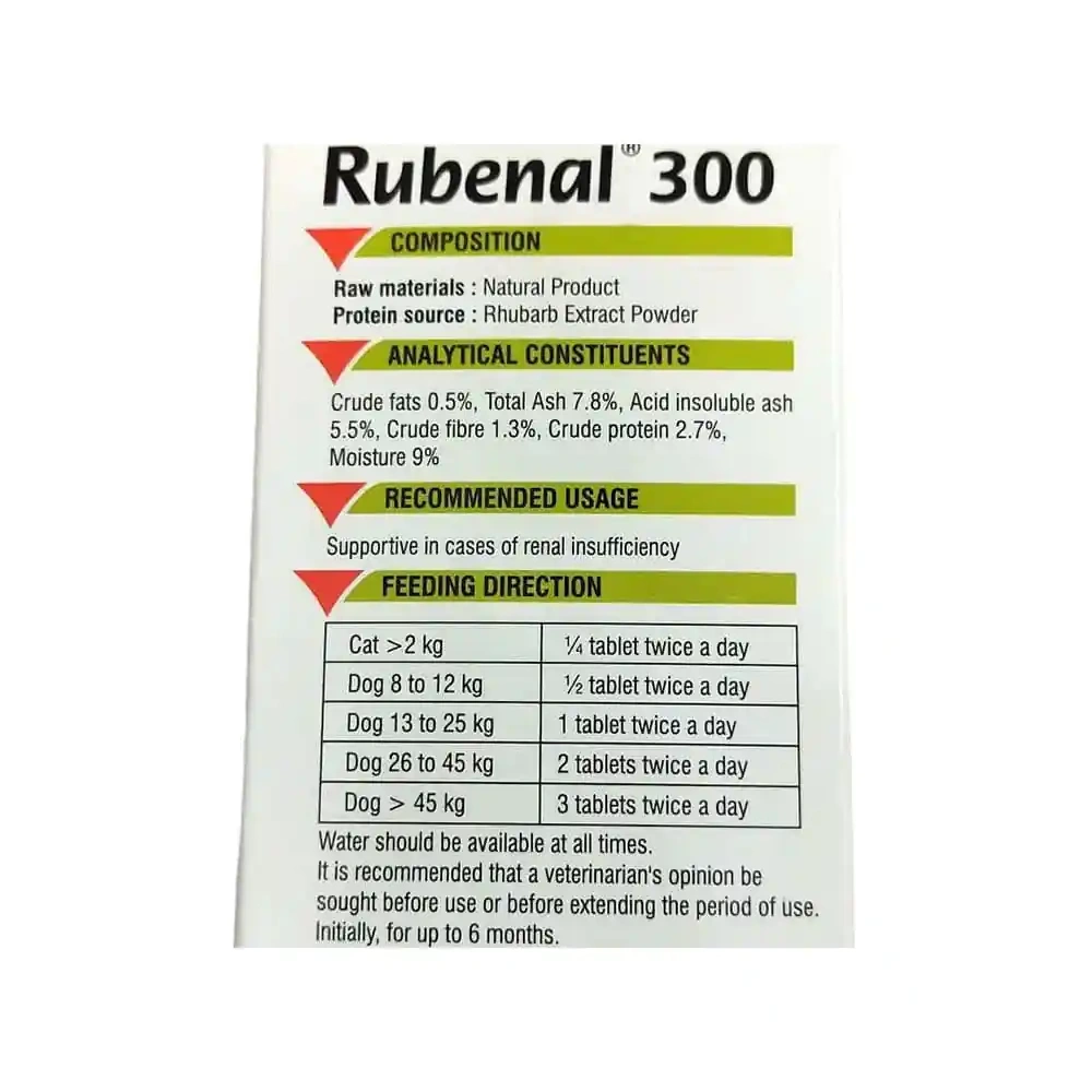 Rubenal 300 For Dog and Cat - 60 Tablets - Image 2