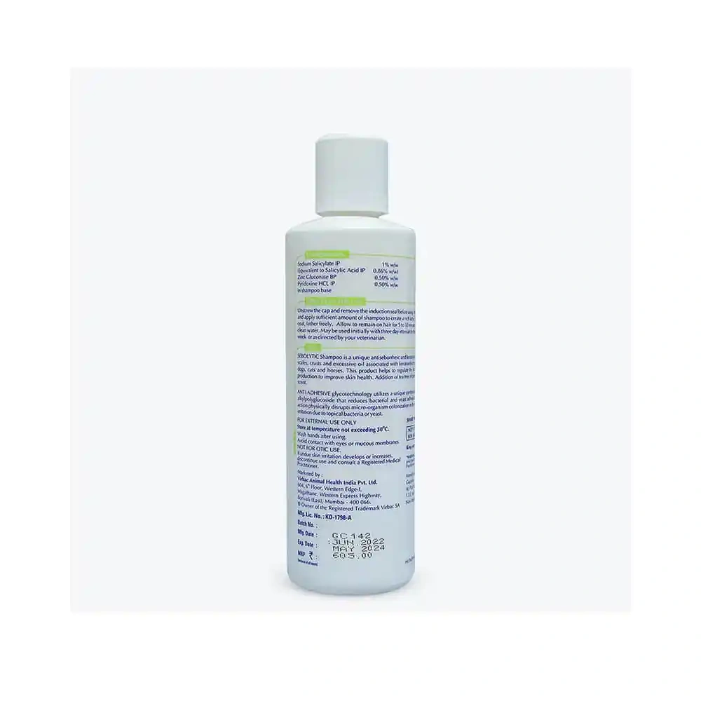 Sebolytic Shampoo for Dogs and Cats (200ml) - Image 3