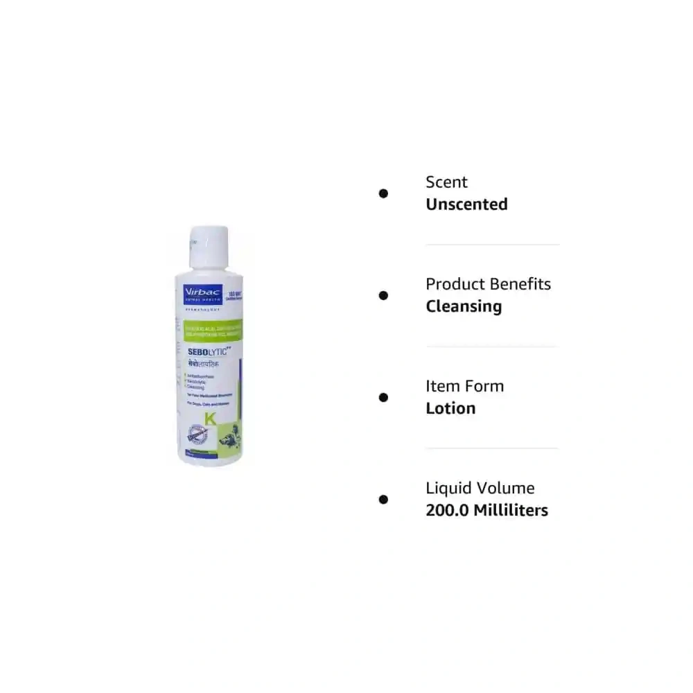 Sebolytic Shampoo for Dogs and Cats (200ml) - Image 4