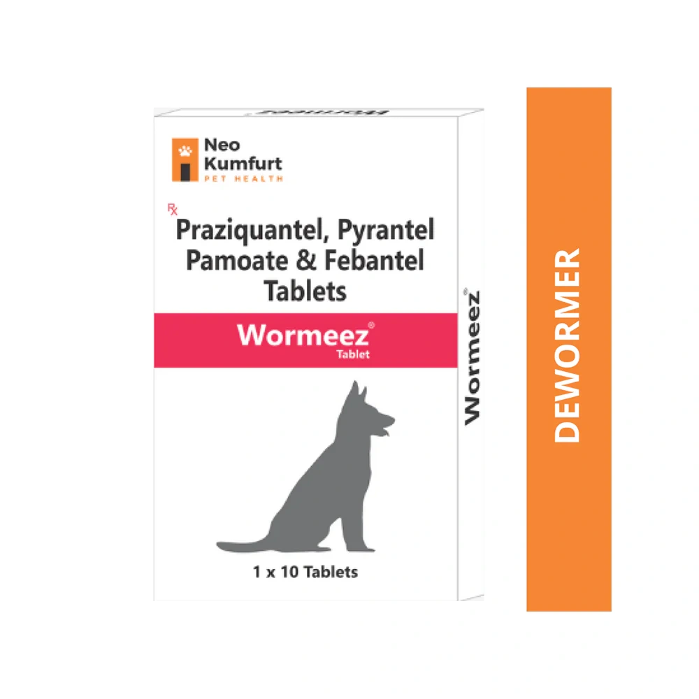 Wormeez Deworming Tablet for Dogs (Pack of 10 Tablets) - Image 2