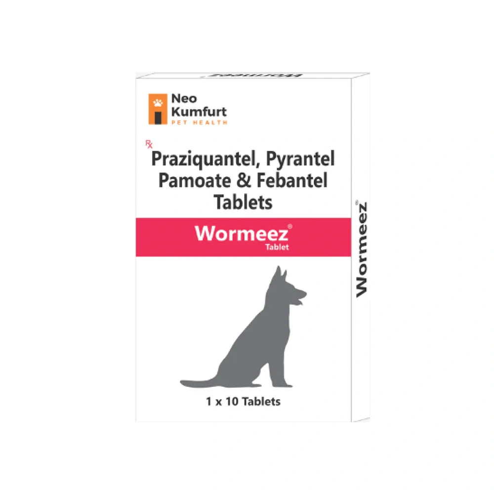 Wormeez Deworming Tablet for Dogs (Pack of 10 Tablets)