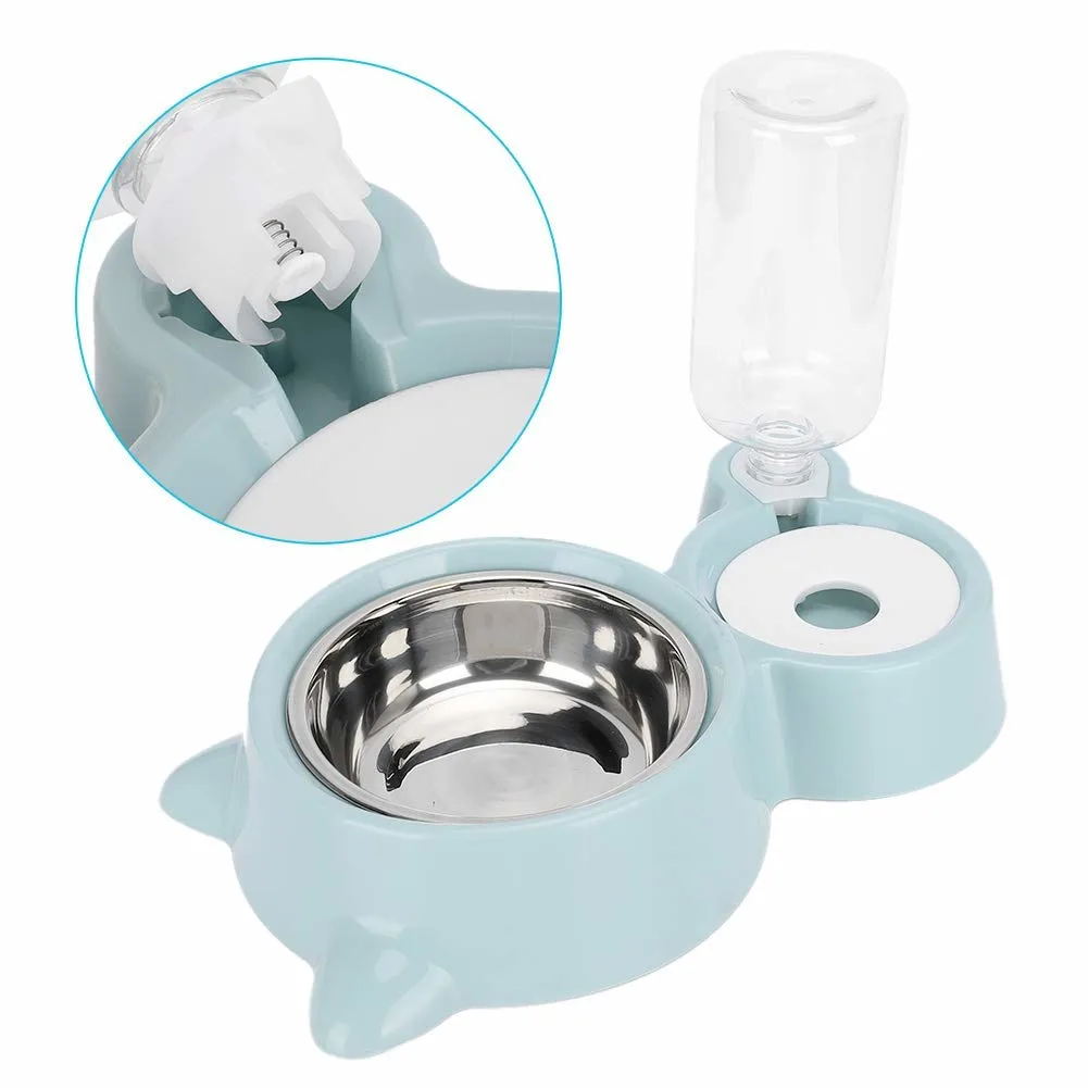 Cat Bowl | 2 in 1 Bowl Water and Food Cat Feeder | Automatic Water Dispenser - Image 3