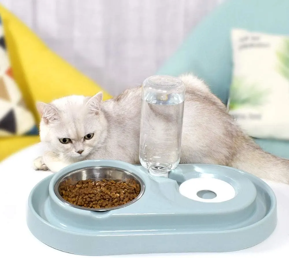 Cat Bowl | 2 in 1 Bowl Water and Food Cat Feeder | Automatic Water Dispenser - Image 6