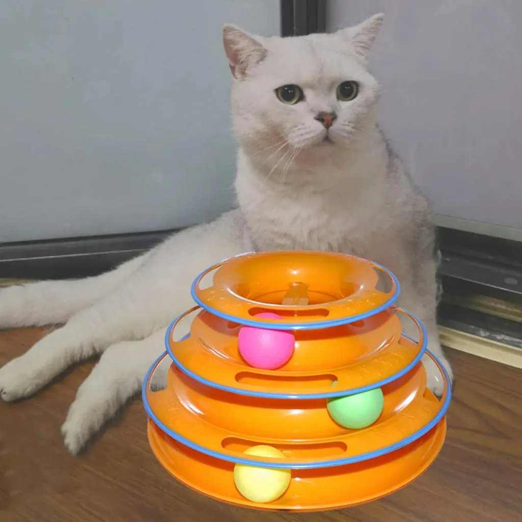 Cat Turntable 3 Layers Toys | 3-Level Interactive Play Station for Cats - Image 3