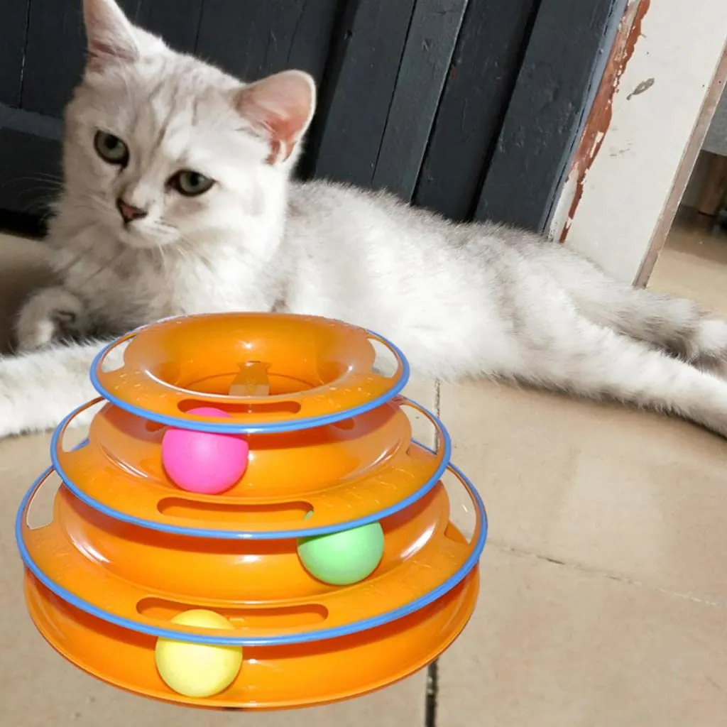 Cat Turntable 3 Layers Toys | 3-Level Interactive Play Station for Cats - Image 4