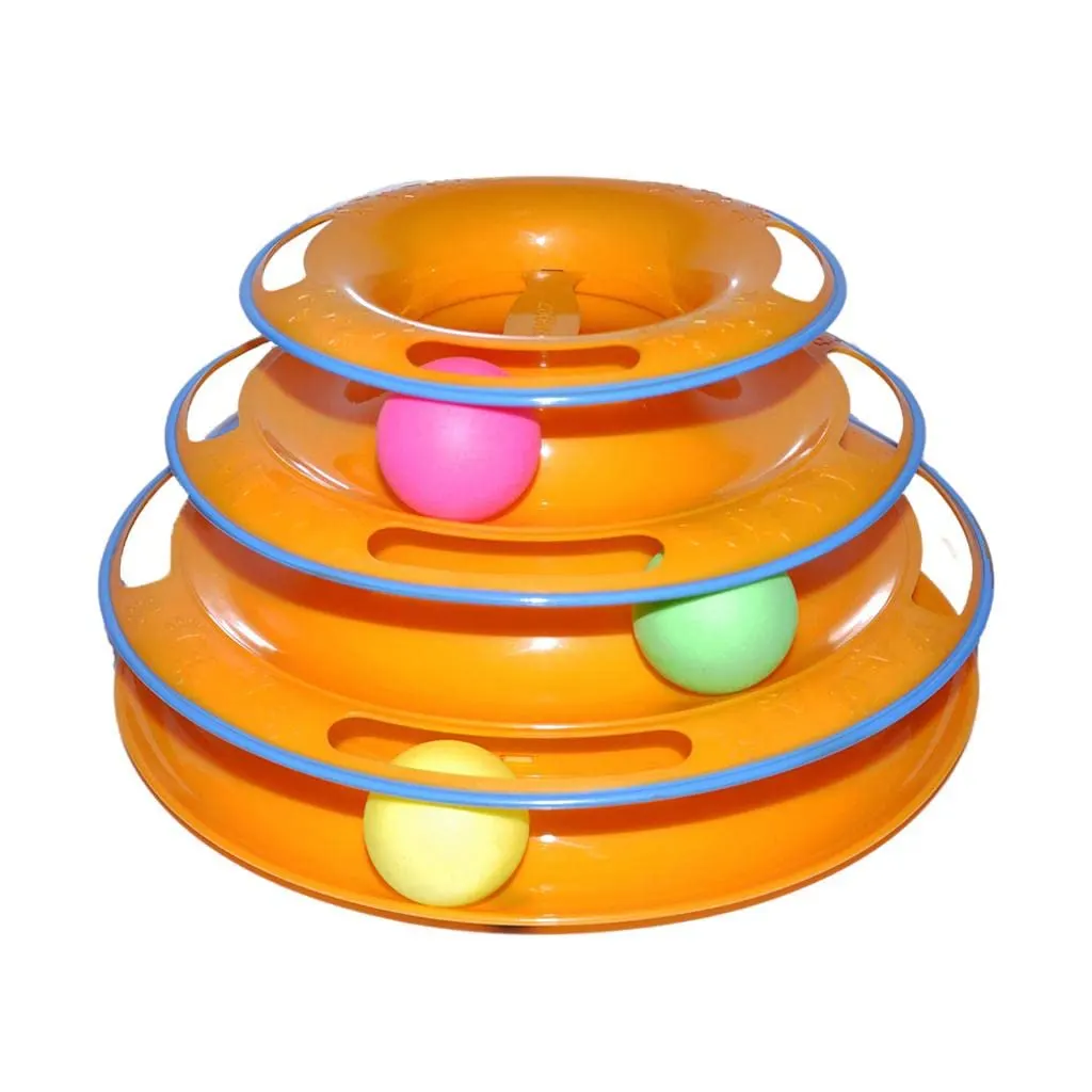 Cat Turntable 3 Layers Toys | 3-Level Interactive Play Station for Cats