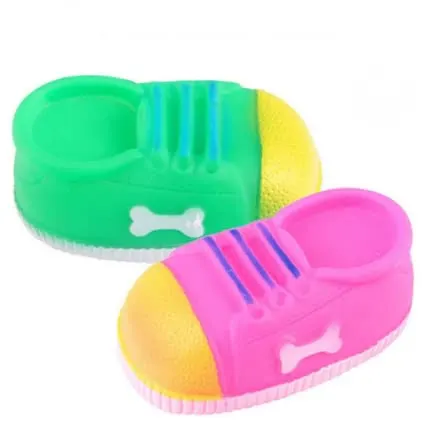 Dog Shoes Toy | Squeaky Shoe Chew Toy | Rubber Shoe Squeaky Toy for Dogs - Image 2