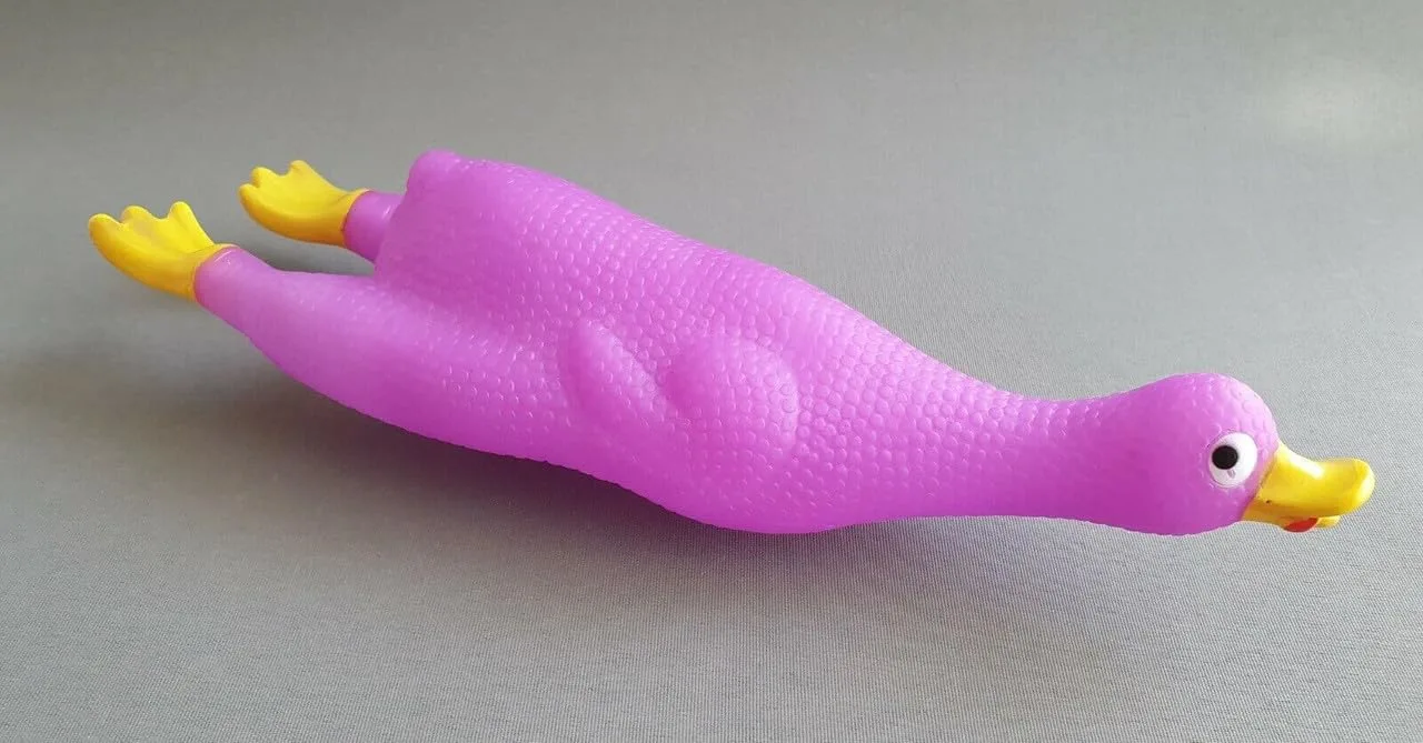 Duck Squeaker Dog Toy | Puppies Natural Latex Rubber Duck Squeaky Toy - Image 3