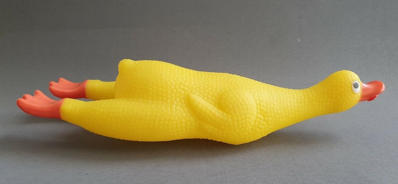 Duck Squeaker Dog Toy | Puppies Natural Latex Rubber Duck Squeaky Toy - Image 2