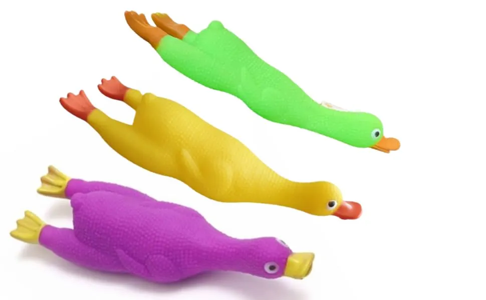 Duck Squeaker Dog Toy | Puppies Natural Latex Rubber Duck Squeaky Toy - Image 5