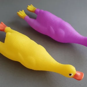 Duck Squeaker Dog Toy | Puppies Natural Latex Rubber Duck Squeaky Toy