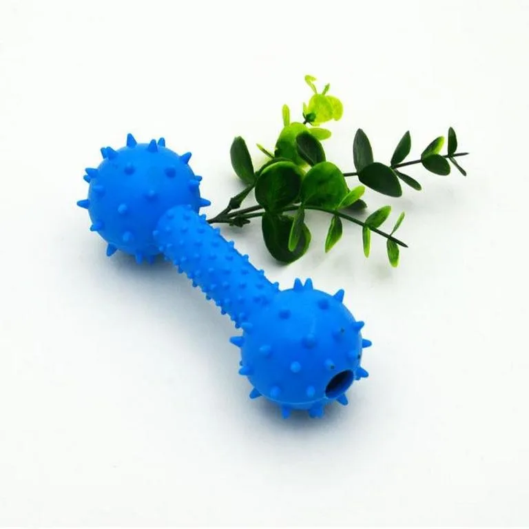 Dumble with Bell Dog Toys | Dog Rubber Dumble Toy - Image 2
