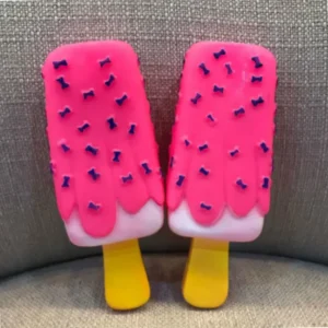 Ice Cream Stick Shape Dog Squeaky Toy | Interactive Fetch & Play Toy