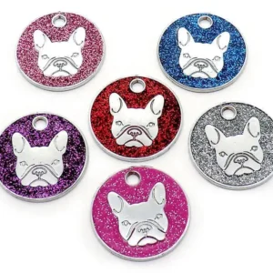 Keychain Collar for Bulldog | Key Chain Dog Collar Tag