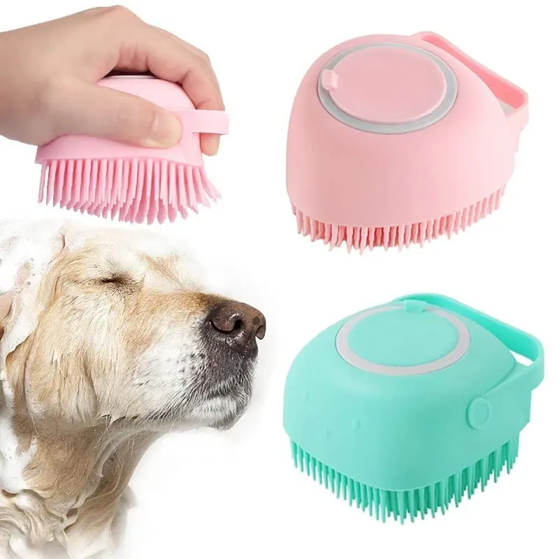 Pet Bath Brush | Dog Scrubber for Bath | Pet-Dog Bath Massage Brush Scrubber - Image 3