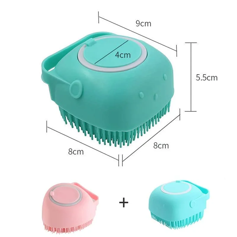 Pet Bath Brush | Dog Scrubber for Bath | Pet-Dog Bath Massage Brush Scrubber - Image 4
