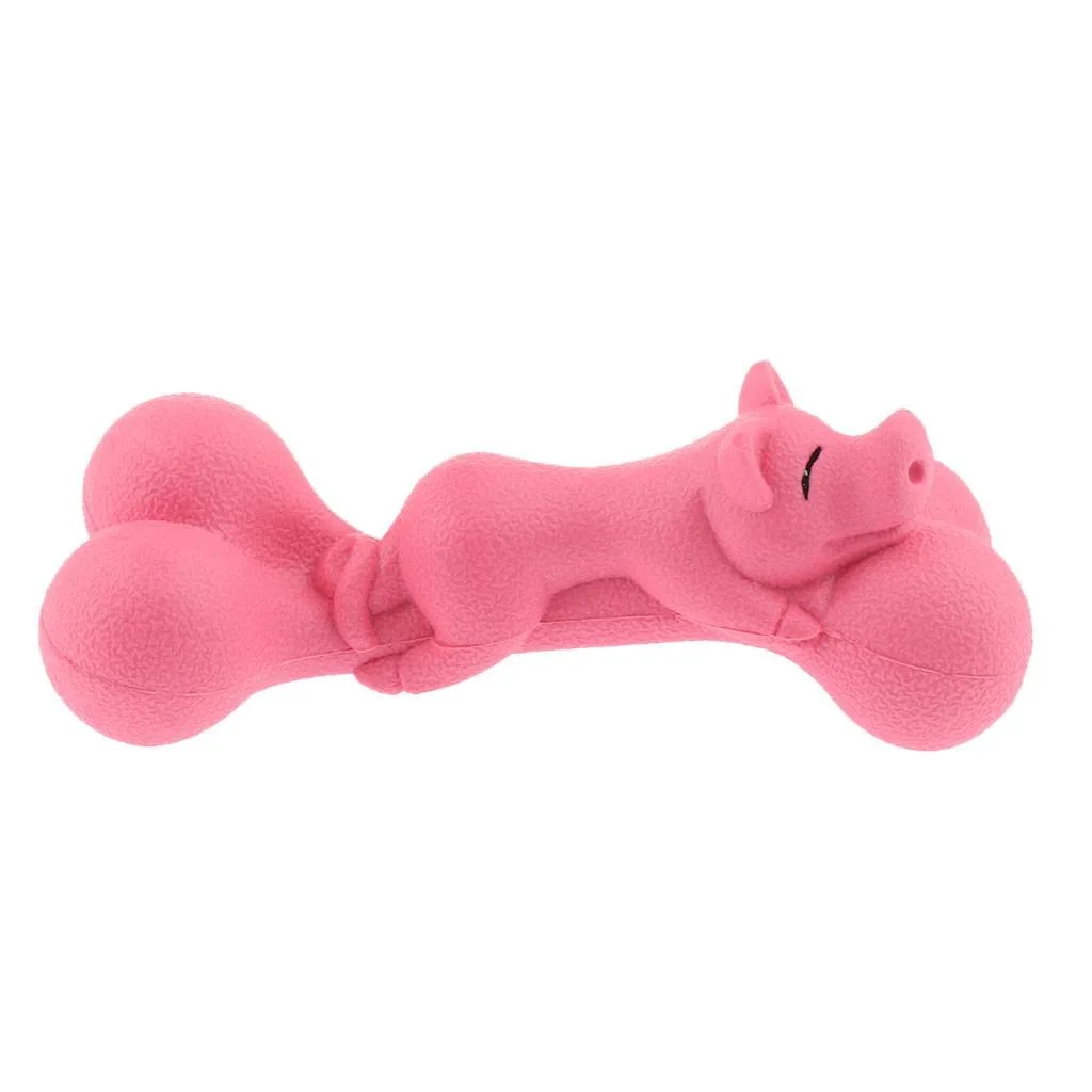 Pig on Bone Squeaky Toy for Dogs | Fun Chew Toy for Dogs - Image 4