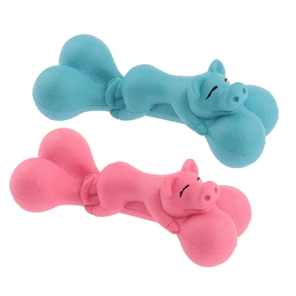 Pig on Bone Squeaky Toy for Dogs | Fun Chew Toy for Dogs