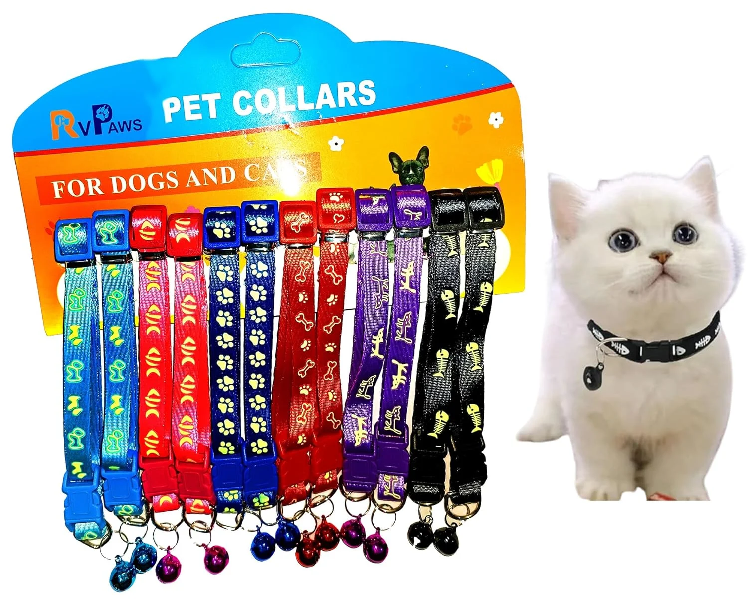 Pet Luminous Cat Face Collar - Image 2