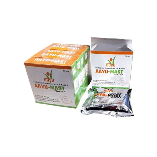 AAYUMAST Powder – Mastitis & Udder Repair Formula (70g) for Dairy Cattle | Accelerates Tissue Healing & Relieves Swelling