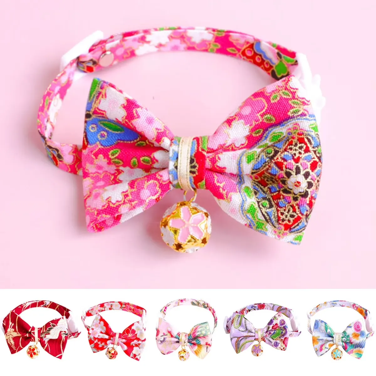 Classic Bowknot Collar for Cats & Dogs – Festive Soft Polyester Pet Neckwear - Image 4
