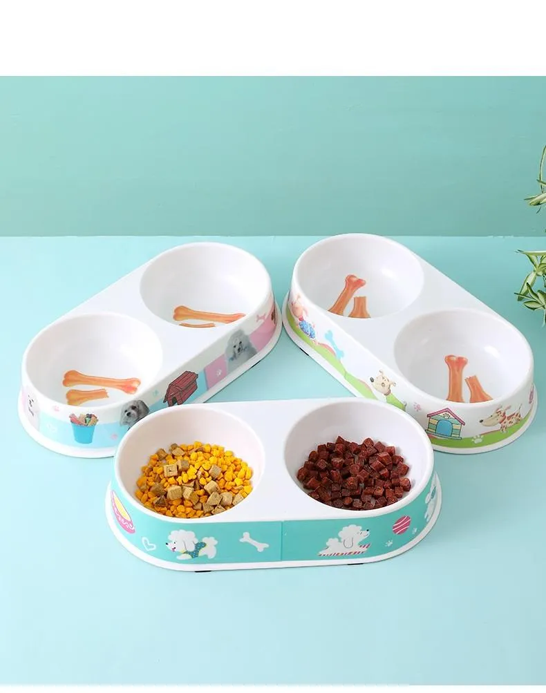 Double Sided Feeding Bowl for Dogs & Cats – Dual Food and Water Pet Dish - Image 2