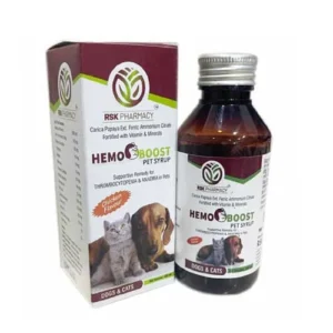 HEMO BOOST Syrup – Iron & Hemoglobin Booster Tonic (200ml) for Dogs & Cats | Stimulates RBCs & Treats Anemia