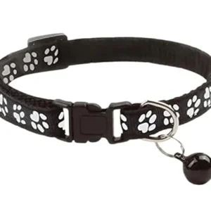 Paw Print Collar for Dogs & Cats – Cute Patterned Nylon Collar