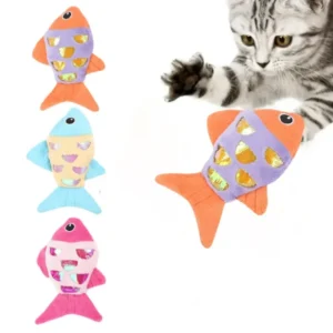 Plush Catnip Fish Biting Toy – Fun Soft Kicker Toy for Cats