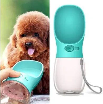 350ML Portable Pet Water Bottle with Lick Dispenser for Dogs & Cats - Image 2