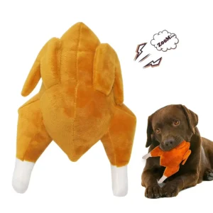 Roast Chicken Squeaky Dog Toy – Hilarious Sounding Vinyl Chew Toy