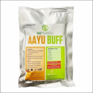 AAYUBUFF Powder – Rumen Buffer & Acidosis Stabilizer (1kg) for Cattle | Neutralizes Acidity & Supports Rumen Flora