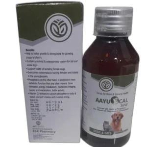 AayuCAL Syrup – Calcium & Phosphorus Suspension (200ml) for Dogs & Cats | Supports Bone & Joint Health
