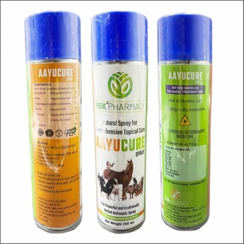 AAYU-CURE Spray – Antiseptic Wound & Maggot Healer (100ml) for Livestock | Heals Open Wounds & Repels Flies