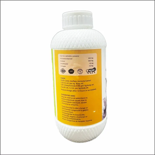 AAYUKOL Suspension – Activated Charcoal & Sorbitol (500ml) for Cattle | Natural Antidote for Poisoning & Bloat - Image 4