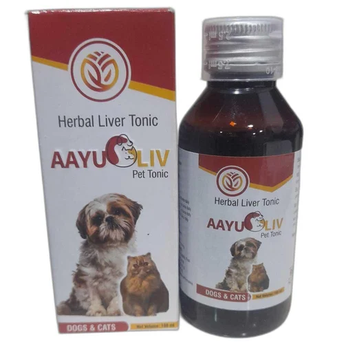 AayuLIV Tonic – Herbal Liver Tonic & Hepatic Stimulant (200ml) for Dogs & Cats | Boosts Appetite & Liver Function