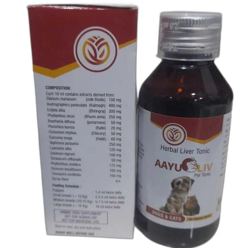 AayuLIV Tonic – Herbal Liver Tonic & Hepatic Stimulant (200ml) for Dogs & Cats | Boosts Appetite & Liver Function - Image 3