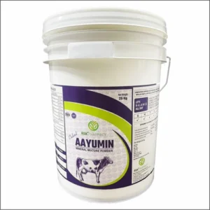 CHELATED AAYUMIN Powder – Mineral Mixture with Vitamins & Yeast (5kg Bucket) for Cattle | Prevents Milk Fever & Boosts Growth
